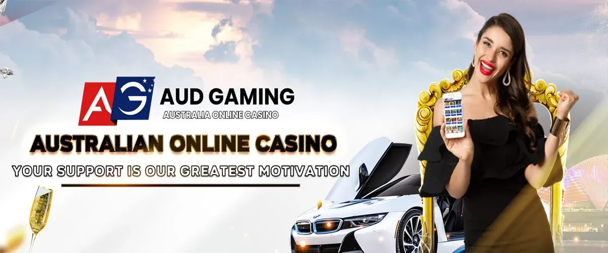 AUDGaming Australian online casino homepage banner