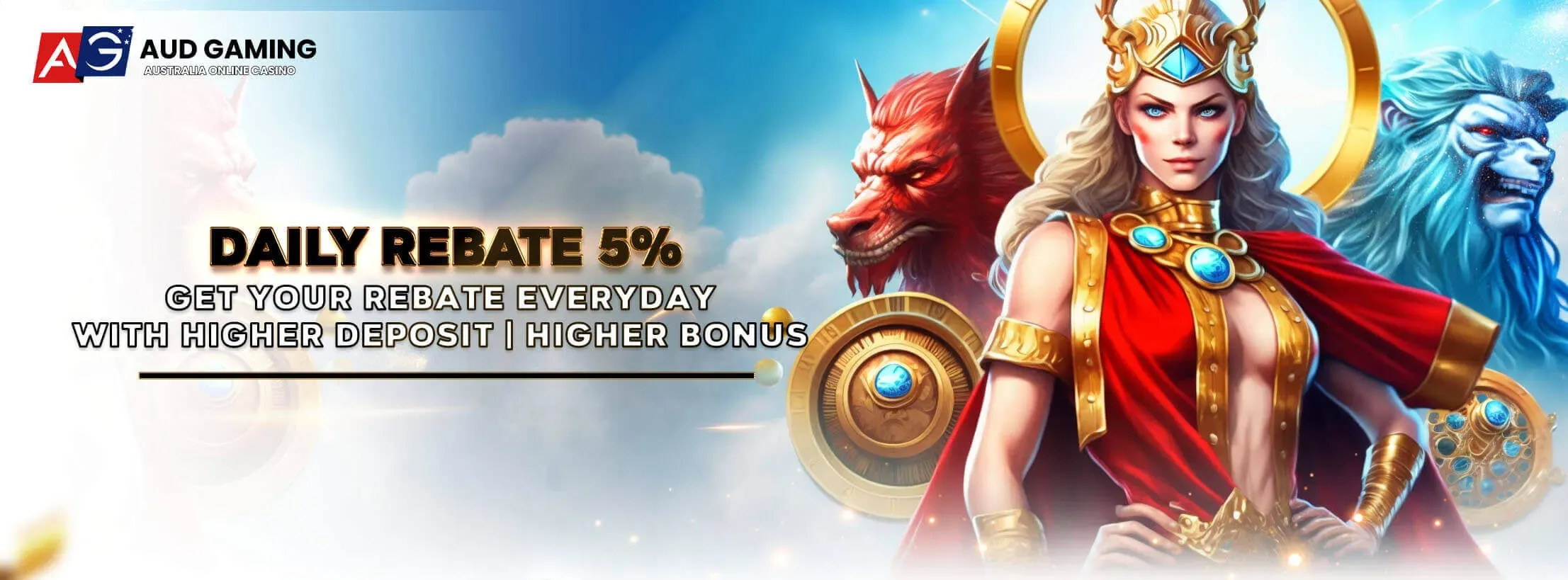 AUDGaming daily rebate bonus